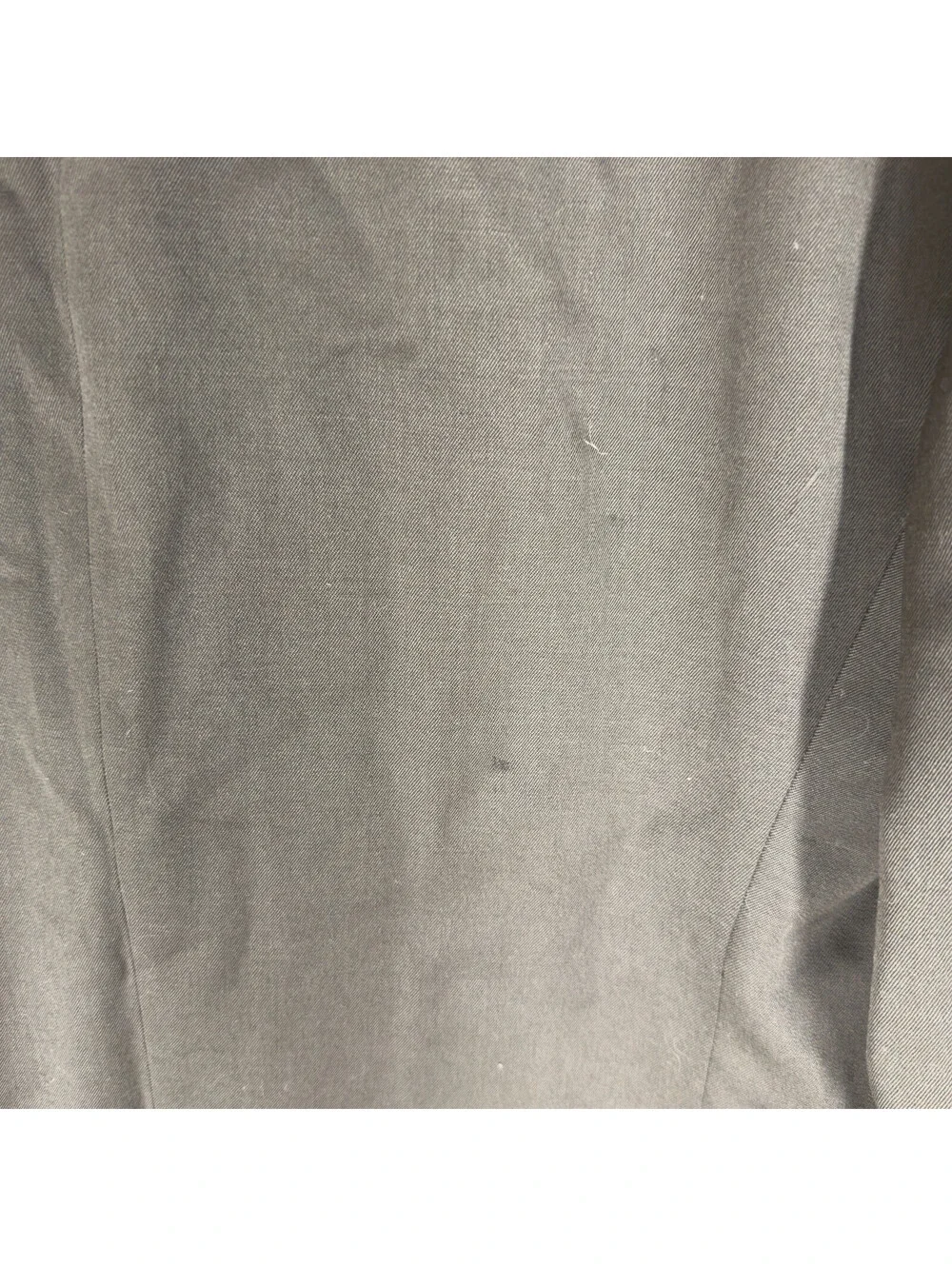 Dillard's Blazer Men 44 Gray Button Up Collared Long Sleeve Wool Career Pockets